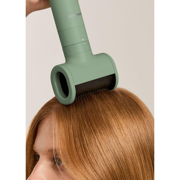 Іонський фен для волосся з технологією Frizz-Free, 2 температурні режими, функція охолодження, 2 швидкості, технологія негативних іонів, 1800W (ION STYLER PRO ADVANCE, салатовий)