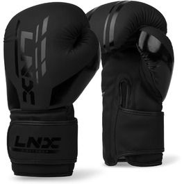 Боксерські рукавички LNX Challenge 8, 10, 12, 14, 16 Oz для чоловіків, жінок, дітей - бокс, кікбоксинг, муай-тай, ММА, бойові мистецтва, чорний (003)