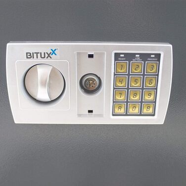 Електронний сейф для документів BITUXX: настінний, сталевий, для зберігання грошей та цінностей