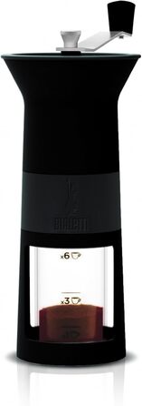 Кавоварка гейзерна Bialetti DCDESIGN03, алюміній, чорна, 11.5 x 8.5 x 21.5 см