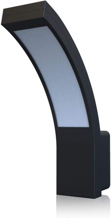 LongLife LED вулична лампа-стіна 15W чорна IP54 нейтральне світло для саду та огорожі