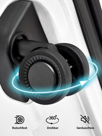 Чемодан середнього розміру з жорстким корпусом, розширюваний | Trolley 45 x 27 x 66 см з поліпропілену | Унісекс, вага 3,7 кг | Подвійні колеса & TSA-замок (Travel) | Відділення для ноутбука (55 см)