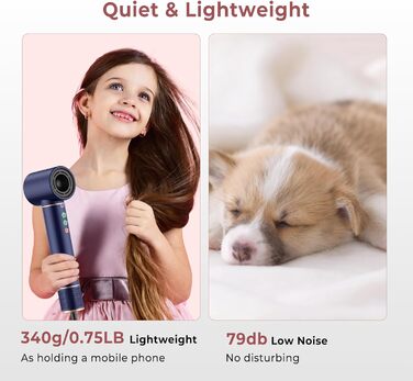 Фен-щітка Air Styler Pro 6 в 1: 1000W, для всіх типів волосся (блакитний)