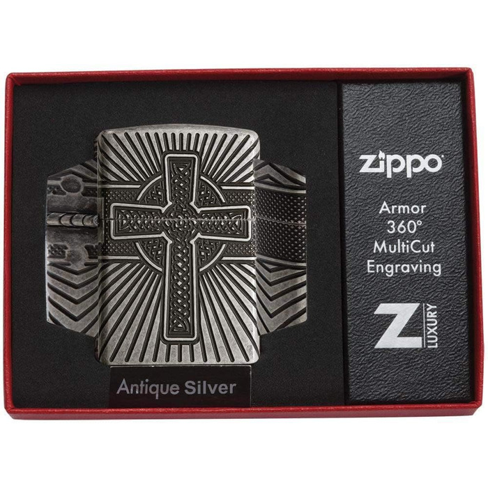 Запальничка Zippo з кельтським хрестом, колекція 2018, оригінал