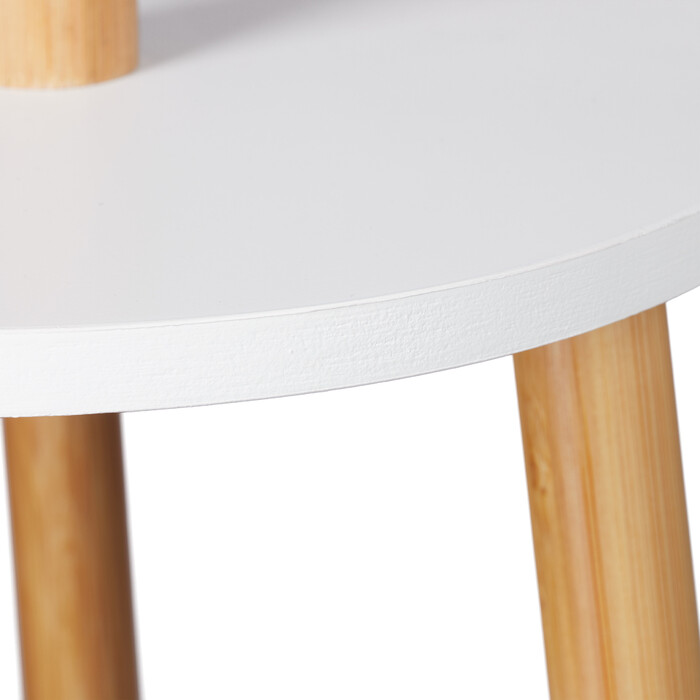 Relaxdays Wardrobe Rack White/Natural