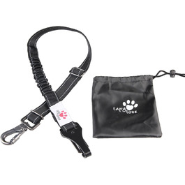 Tapylove 3-in-1 Dog Seat Belt - Adjustable Car Dog Harness with Bungee & Universal Compatibility (Isofix)