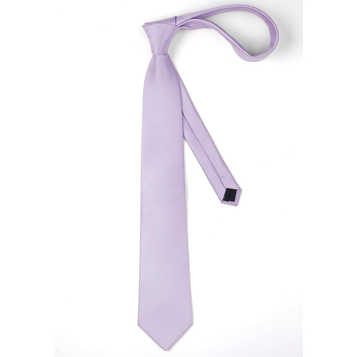 Набір краваток Enlision для чоловіків: однотонні краватки та кишеньковий хустинка. Класичний стиль для весілля, ділових зустрічей та особливих подій. (Фіолетовий)