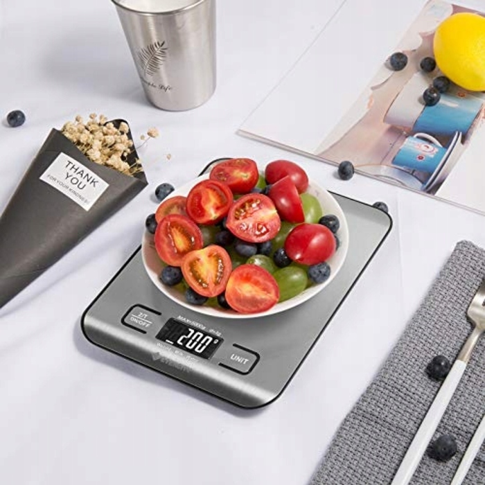Кухонні ваги Etekcity FOOD EK6015, сріблястий/сірий, до 5 кг