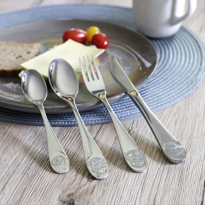 Дитячий набір столових приборів Paw Patrol, нержавіюча сталь, 4 шт.