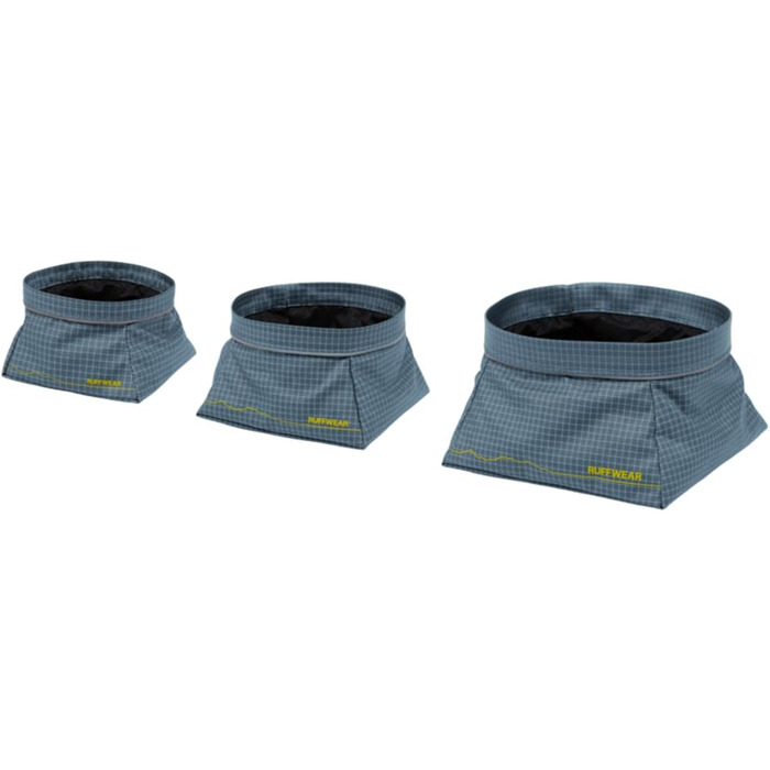 RUFFWEAR Great Basin: Складаний дорожній миска для собак, 1 л, Slate Blue (Small)