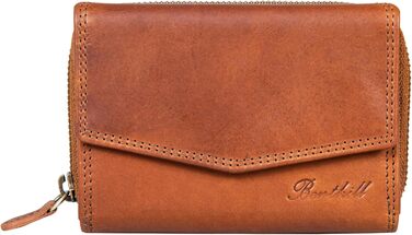 Benthill Wallet for Women Leather - RFID Genuine Leather Wallet - Vintage Purse - Coin Pocket with Zipper, Color: Gray