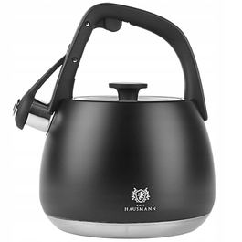 Класичний сталевий чайник Karl Hausmann, 2,2 л, чорний, сріблястий, сірий