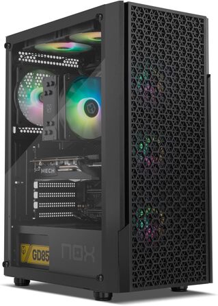 Корпус для ПК NOX COOLBAY RX (ATX, Micro ATX), USB 3.0, сітка, чорний (INFINITY BETA)