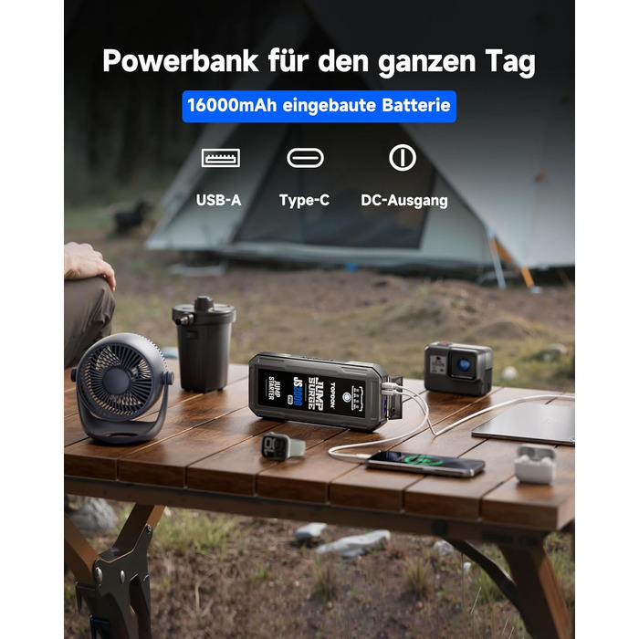 Powerbank TOPDON JS3000 для запуску двигуна, 24000mAh, 12V, для бензинових та дизельних двигунів до 9.0L та 7.0L