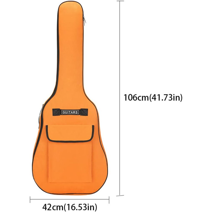Чохол для акустичної гітари Gig Bag, 40/41 дюймів, оксфордська тканина, помаранчевий