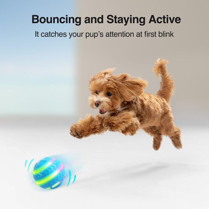 Інтерактивна LED-куля для собак ALL FOR PAWS: активна гра з підсвічуванням, USB-зарядка, для розваг та руху