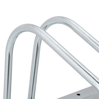 Relaxdays Silver Bicycle Stand for 2 Bicycles