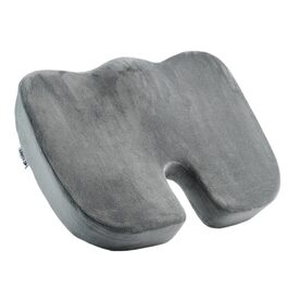 Подушка для попереку та сидіння Egret з Memory Foam для офісного крісла та авто, сіра. Підтримка спини, корекція постави, зняття болю.