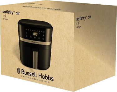 Фритюрниця Russell Hobbs SatisFry XXL 8.3л з Rapid AirFryer: 9 програм, без олії, сенсорний екран, гриль, випічка