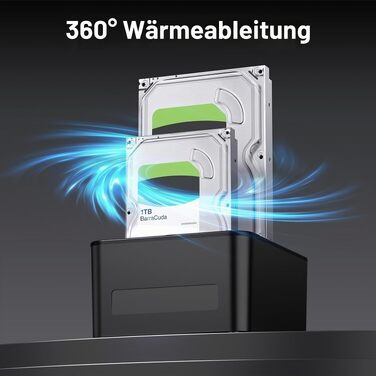 Док-станція для жорстких дисків CENMATE 637U3-1 на 3 слоти для SATA HDD/SSD 2.5