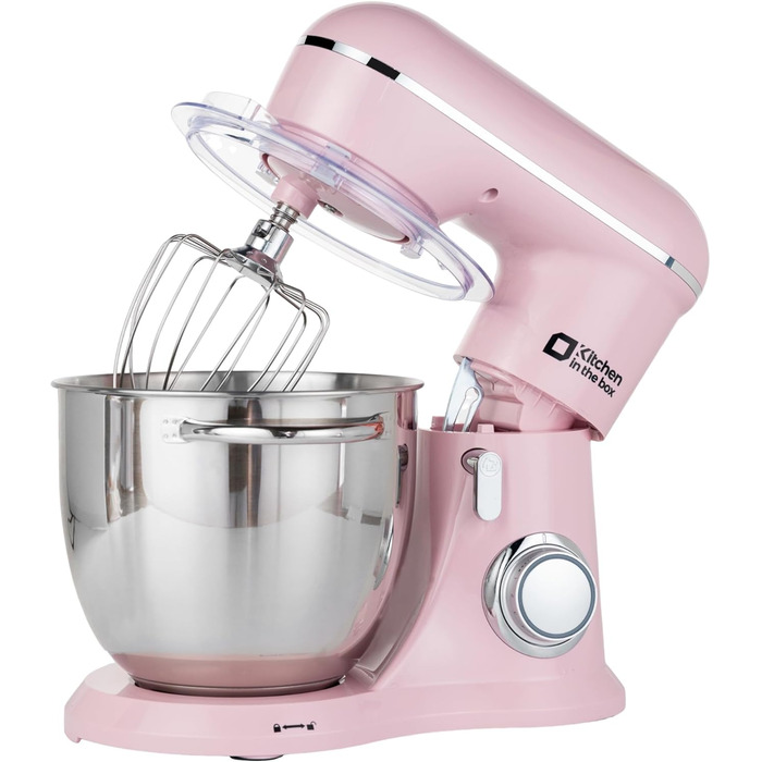 Кухонний комбайн Kitchen in the box: 6 л, 1300 Вт, 10+ швидкостей, з набором насадок (крюк, віночок, гак)