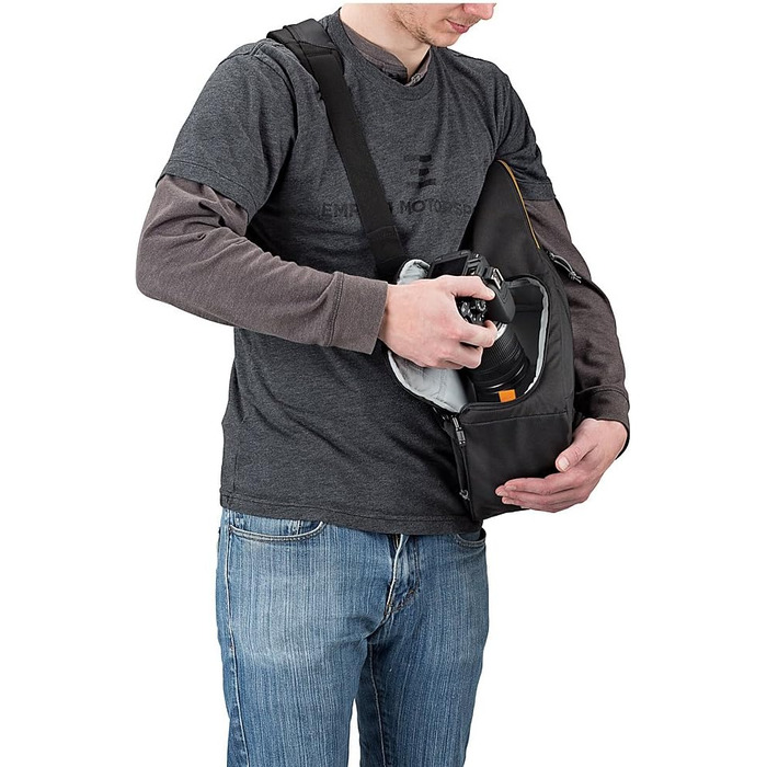 Сумка Lowepro Slingshot Edge 250 AW, чорна для фотообладнання