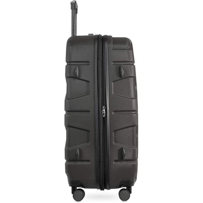 Чемодан туристичний Hauberk Köffer X-Kölln (S, L) Graphite, комплект, з TSA замком