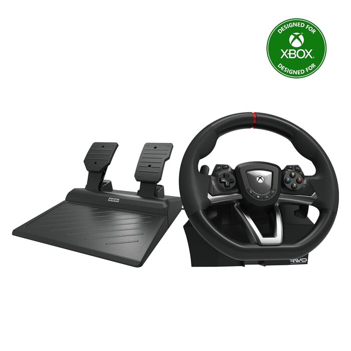 HORI Racing Wheel Overdrive - Руль для гонок з педалями, сумісний з Xbox Series X|S, Xbox One, PC