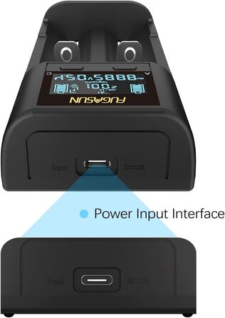 Зарядний пристрій LCD для акумуляторів 18650 21700 21750 (з PCB захистом) - Інтелектуальний зарядний пристрій