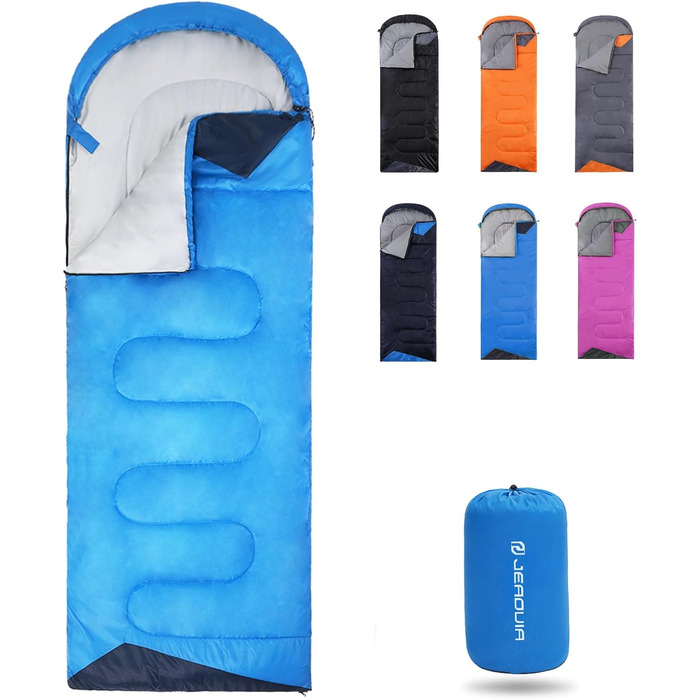 Lightweight Waterproof Sleeping Bag for Adults - Cold Weather Backpacking Sleeping Bag for Camping, Hiking, and Outdoor Travel | Includes Compression Bag