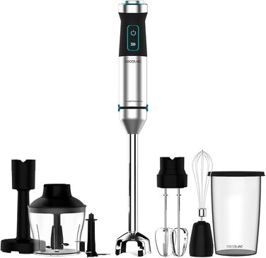 Блендер Cecotec Stabmixer Power TitanBlack 1500 XL PerfectCream з титановим покриттям, 1500 Вт, 6 насадок