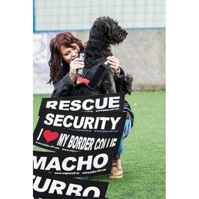 Поясна шлейка Julius K-9 IDC Powergeschirre з індивідуальним нанесенням, для собак маленьких, середніх та великих порід, 16IDC+CUSTOMP-B (Червона)