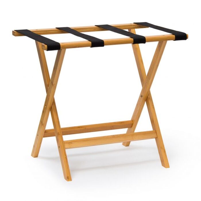 Relaxdays Bamboo Luggage Rack