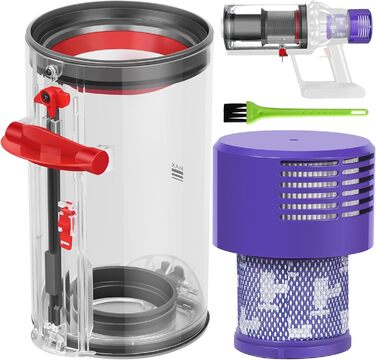 Dyson V11 V15 Dust Bin Filter Replacement Parts - Compatible with SV14, SV17, SV15, SV22, SV28 Vacuum Cleaners