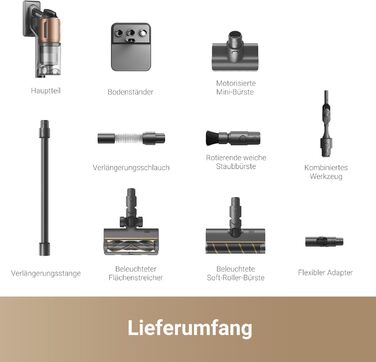 Dreame Z20 - Бездротовий пилосос з потужністю 190AW, 90 хвилин роботи, датчик бруду, LED-дисплей, синій LED, без переплетення, для прибирання дому, шерсті тварин, килимів