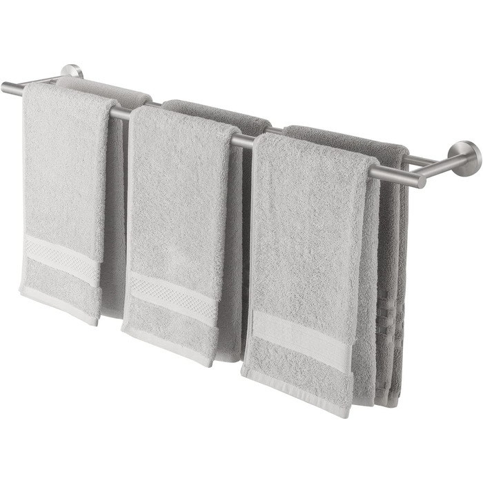 Тримач для рушників KES, подвійний, з нержавіючої сталі SUS304, 60 см, A2001S60