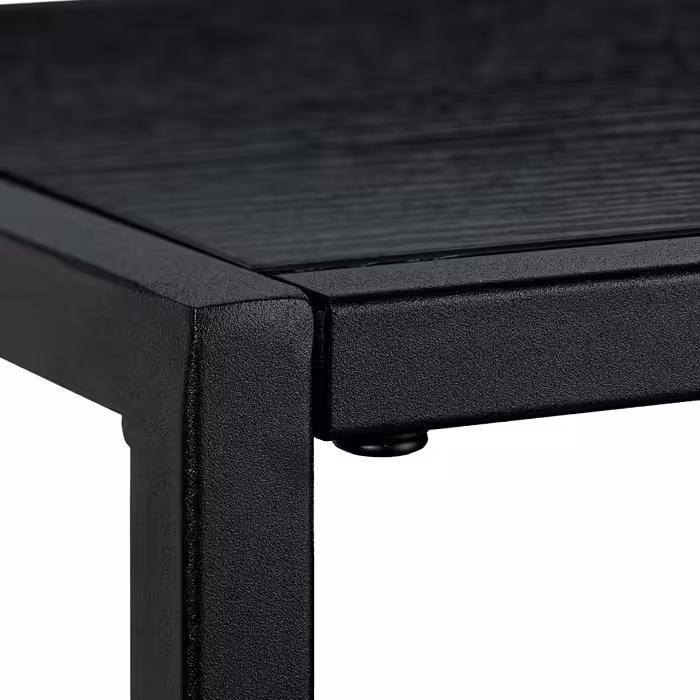 Консольний столик Relaxdays Black з 2 полицями