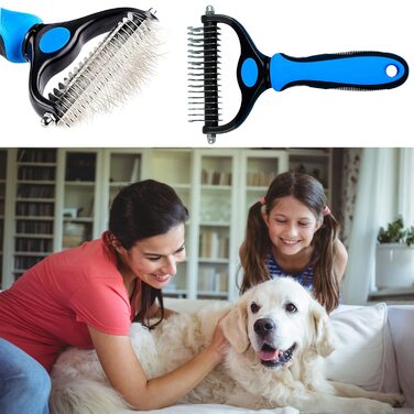 Щітка для вичісування підшерстка собак та котів, професійна для видалення ковтунів та шерсті