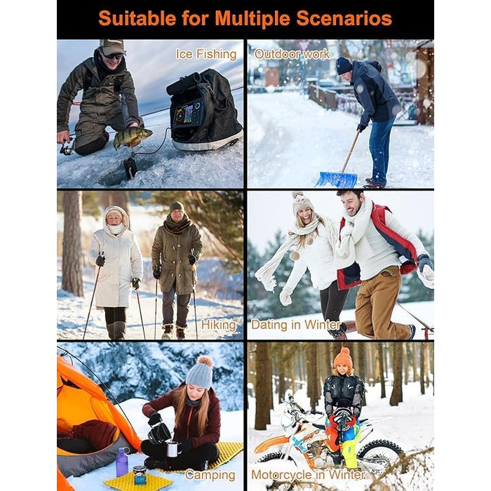 Обогревна жилетка для жінок та чоловіків з 15 зонами обігріву, для активного відпочинку та роботи на відкритому повітрі, подарунок на Різдво та День подяки (акумулятор не входить до комплекту, чорний колір)