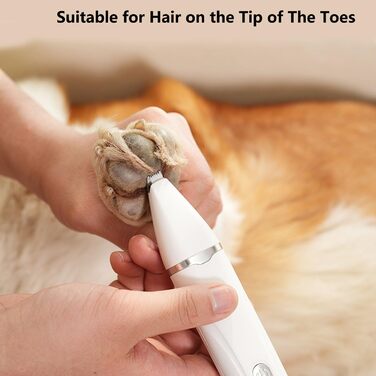 Набір 4-в-1 для стрижки собак та котів: машинка для стрижки, тример для лап, точилка для кігтів. Безшумна, акумуляторна, IPX7, 4 насадки для догляду за тілом, очима, вухами та мордою.