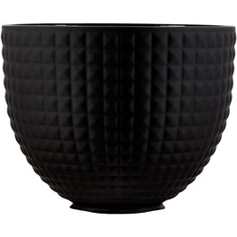 KitchenAid Ceramic Bowl Black 4.7L Light & Shadow Bowl - Black Studded