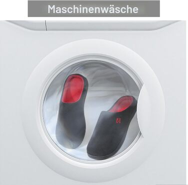 Чоловічі халапи RockDove Original з двокольоровою підошвою з memory foam, 43.5 EU, чорний та червоний