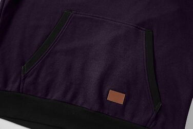 Світшот з капюшоном JMIERR для чоловіків, теплий, з кишенею, бавовна, колір зелений (L, фіолетовий)