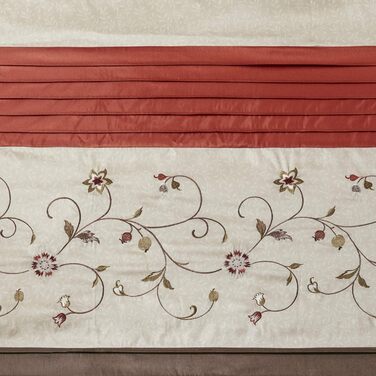 Штора для душу Madison Park Serene Flora з вишивкою, 72x72 см, Spice H182.9 x B182.9 см