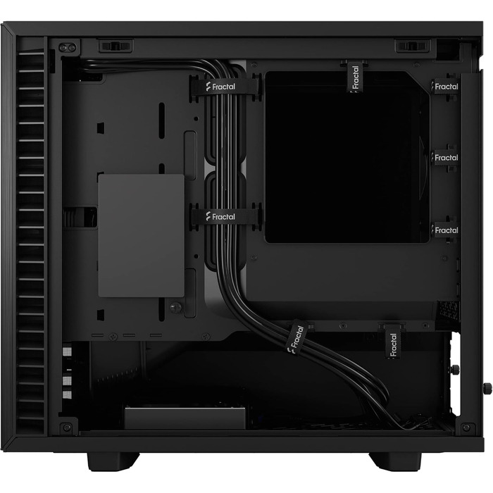 Корпус для ПК Fractal Design Define 7 Nano Black - Mini ITX, тиха система, скло, чорний