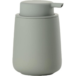 Zone Denmark Nova One Soap Dispenser for Bathroom, Dispenser made of Ceramic for Hand Soap/Liquid Soap, Diameter 8 cm, Height 11.5 cm, Capacity 250 ml, Matcha Green