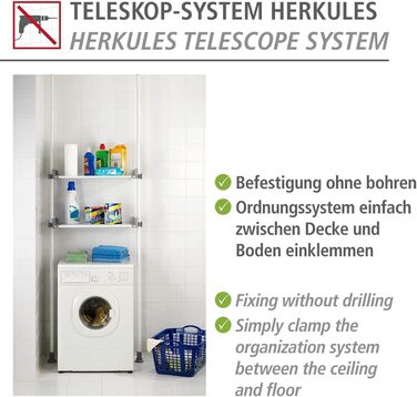 WENKO Telescopic System Hercules - adjustable organization system, wardrobe system (Twin)