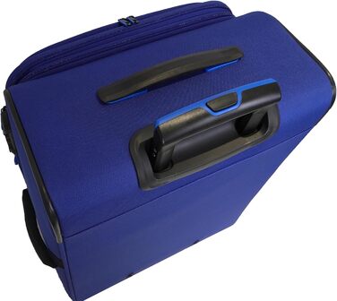 Бізнес валіза Weichschalenkoffer на 4 колесах Blue-Violet, 24'' із розширенням, TSA-замком, Breeze II, дорожня валіза для подорожей