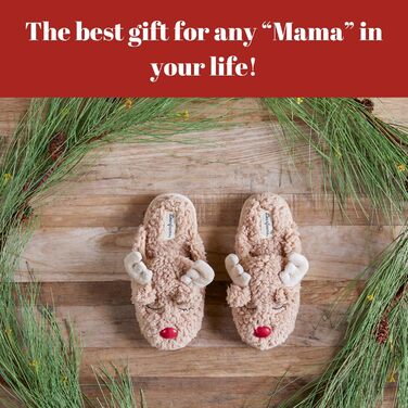 Тапочки-халати Dearfoams Unisex з оленем - святковий новорічний стиль X-Large