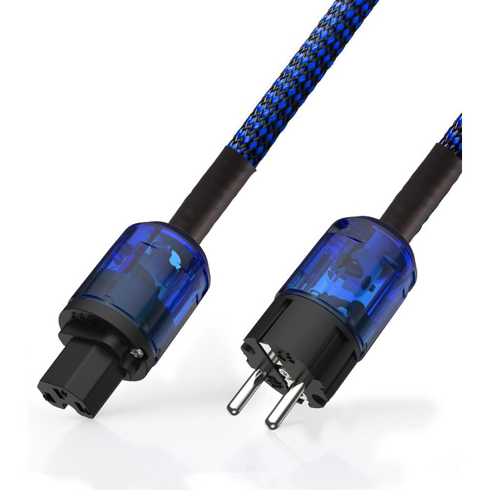 Hi-Fi мережевий кабель Tertullus High End C15 для аудіосистем, штекер Schuko — C15, 1м (P037)